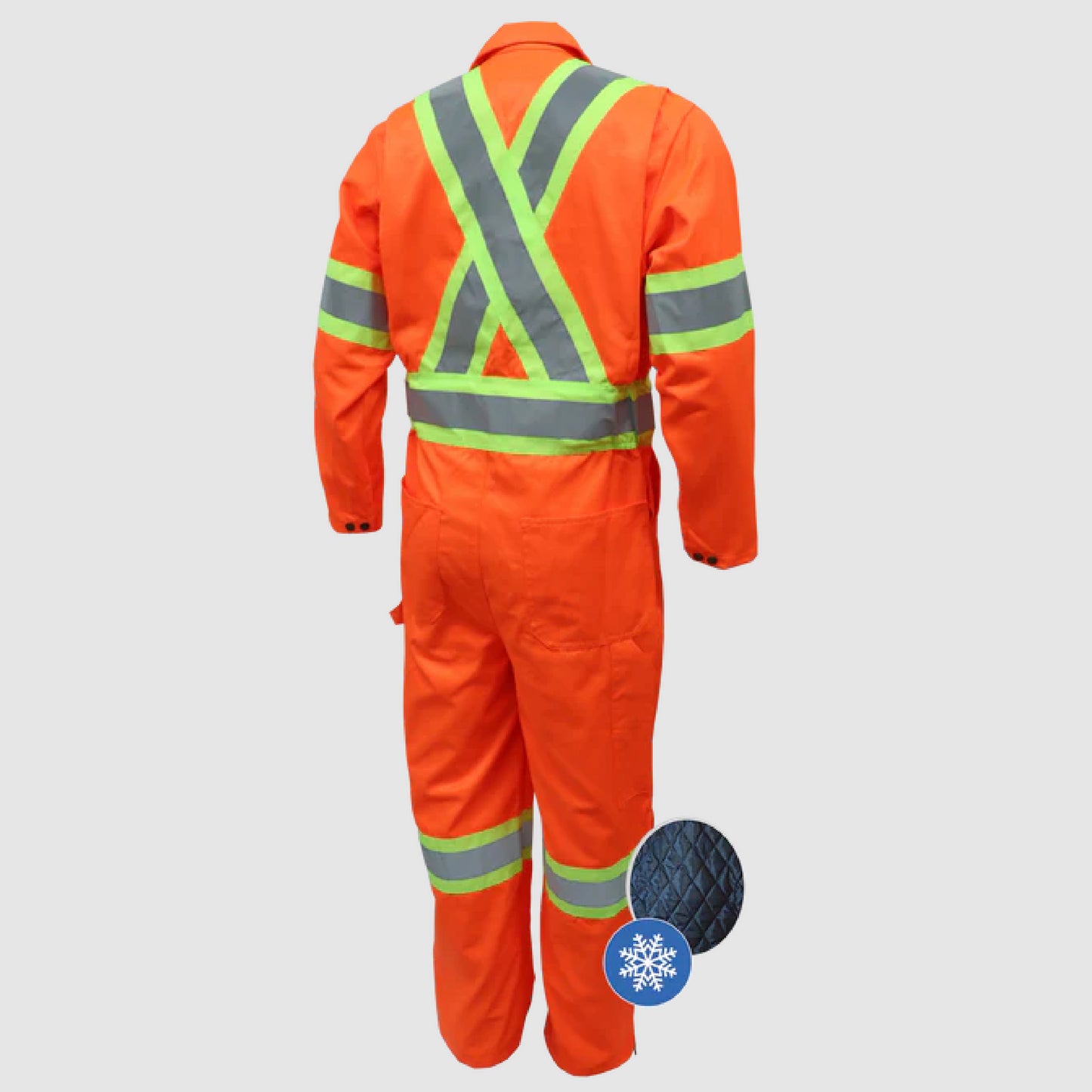 Combinaison doublée haute visibilité