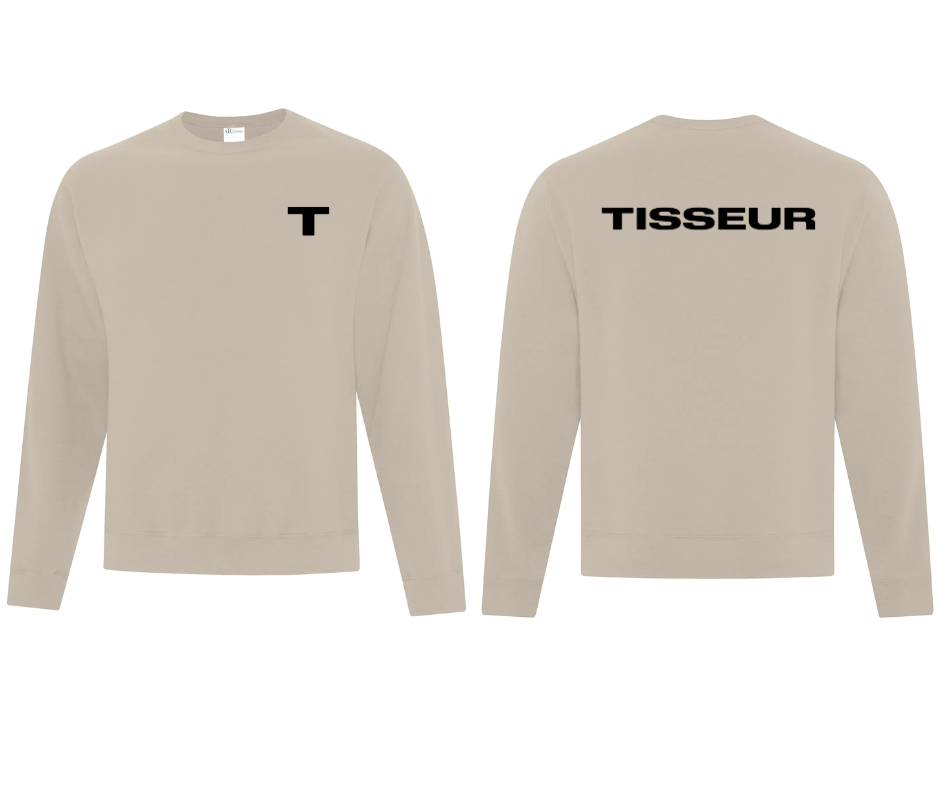 Chandail en molleton au col rond