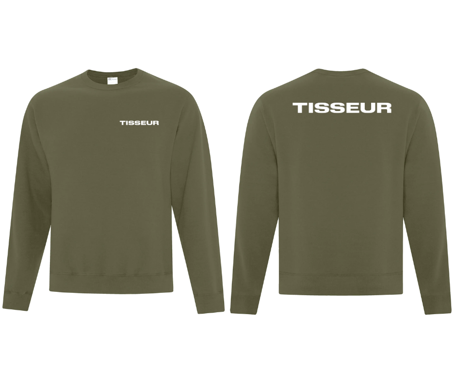 Chandail en molleton au col rond