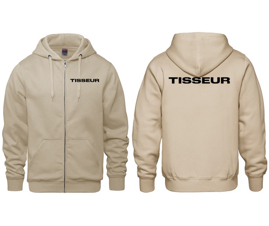 Coton ouaté à fermeture éclair unisexe